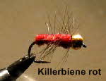 killer biene in rot killer biene in rot