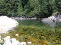 Niedrig Wasser am Gold