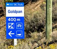 the goldpan parking area