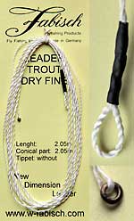 leader trout dry fine