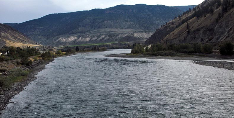 Niedriegwasser am Thompson River