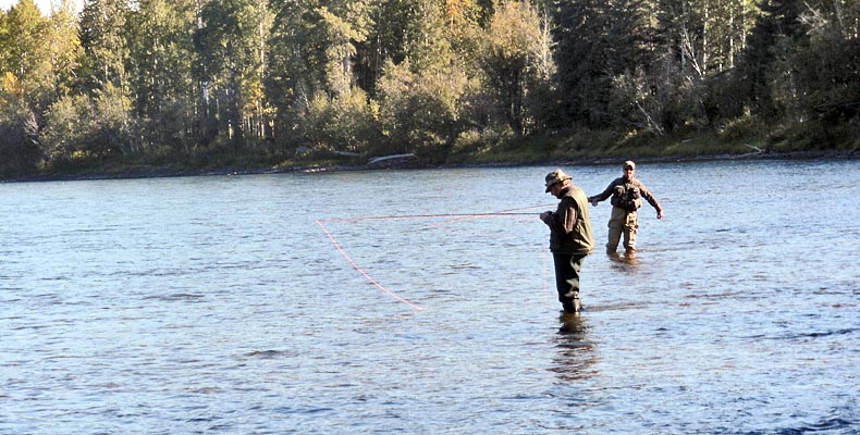 Fliegenfischen am Bulkley in Smithers