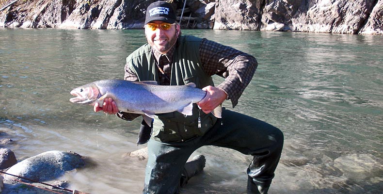 Gutes Ende, Harald hat die Steelhead gelandet