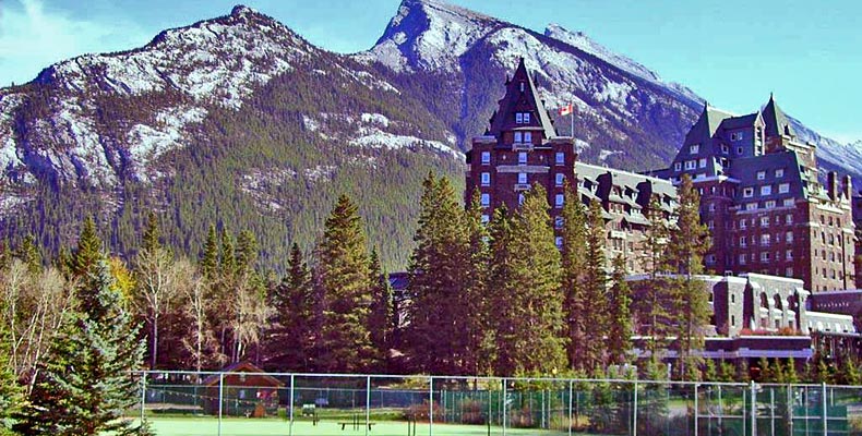 The railway hotel in Banff