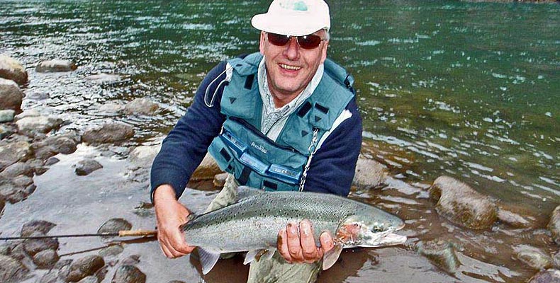 Wolfgang Fabisch with nice Copper river steelhead