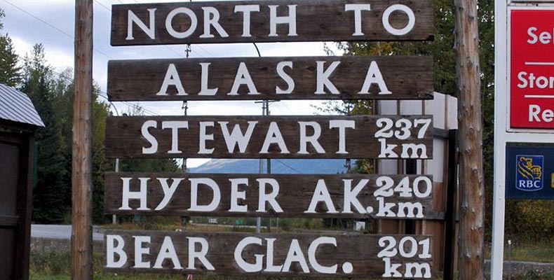 Turn off towards Alaska at Kitwanga