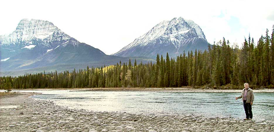 athabasca river zum fliegenfischen