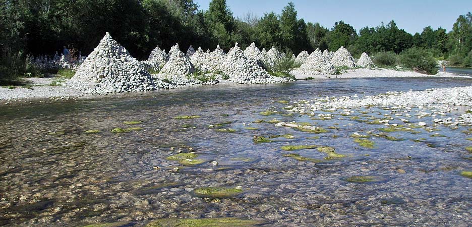 die Isar bei Bad Tölz