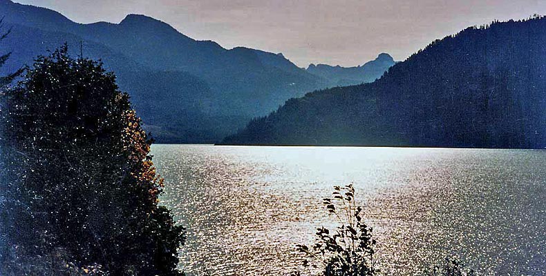 Blick auf das Meer von Campbell River