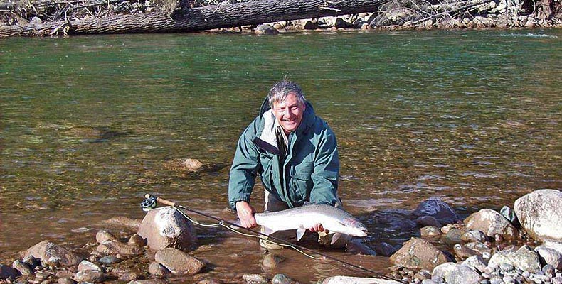 Erfolgreiches Fliegenfischen am Copper