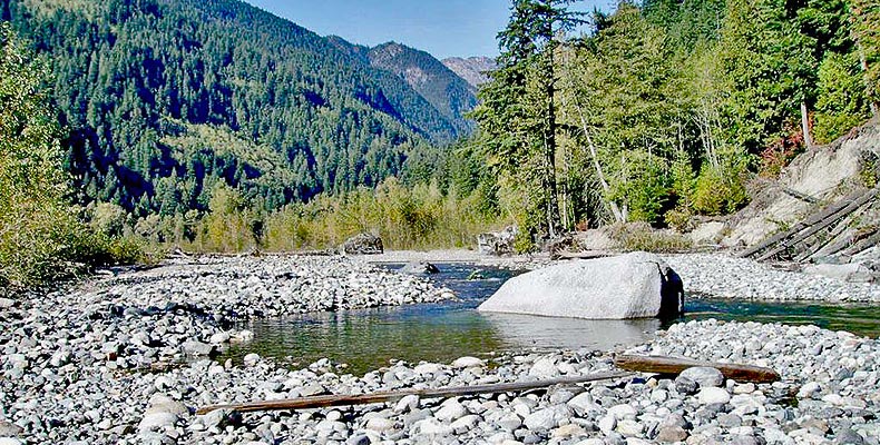 Der Coquihalla River hat viele schöne Stelle zum Fliegenfischen