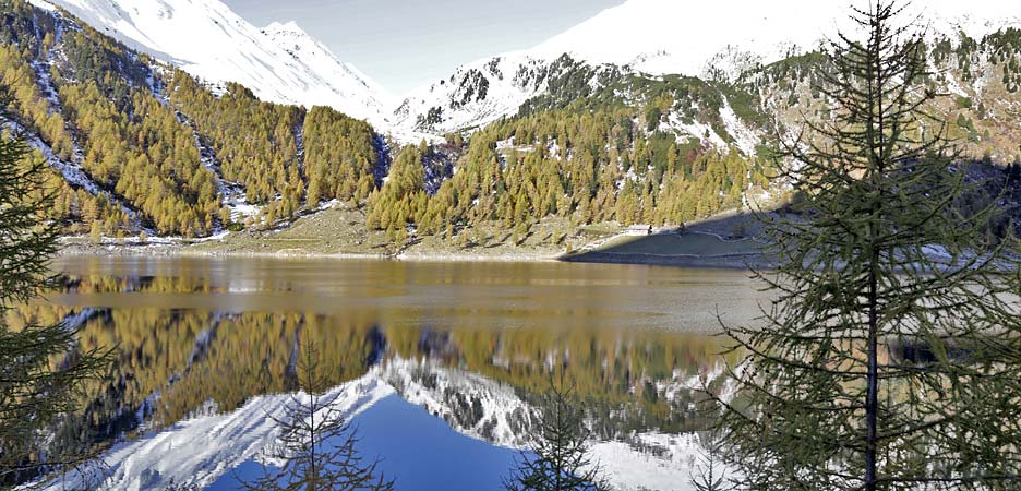Mountain lake in South Tyrol