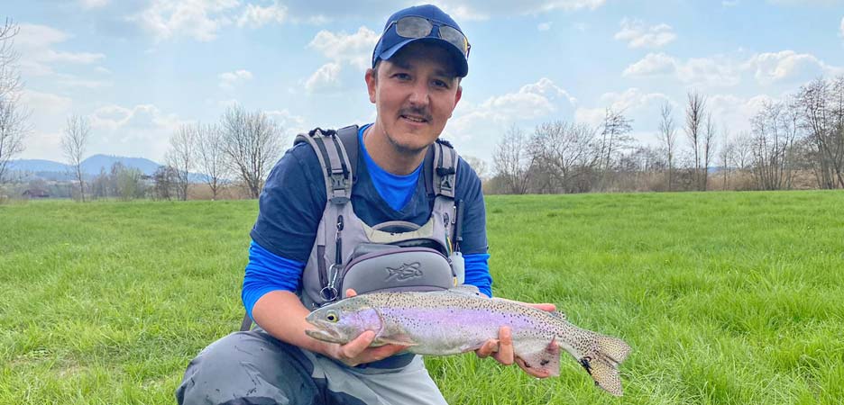 Rainbow trout from Wiesent river